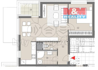 Prodej bytu 2+kk, 60 m², Sedlčany, ul. K Cihelně - 10
