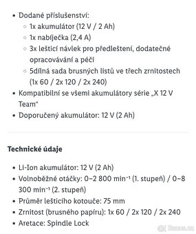 Aku leštička Parkside V12 s baterií a nabíječkou - 10