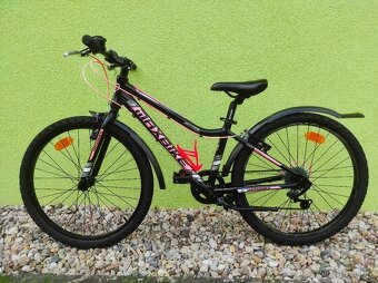 Značkové dětské kolo MAXBIKE 24" (černá/růžová) - 10