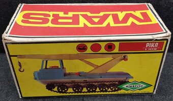 Stará hračka pásové vozidlo Mars, výrobce Piko s krabicí - 10