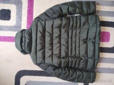 Zimní khaki prošívaná teplá bunda Lindex - 10