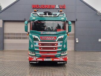 Lesovoz LESOVÚZ Scania V8 R580 do drewna lasu stos dłużyca - 10