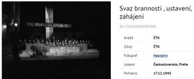 SVAZ BRANNOSTI - pamětní dýka a dokumenty 1945-1949 - 10