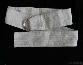 Nové letní šedé kalhoty se stříbrnou nitkou Orsay vel. 34 - 10