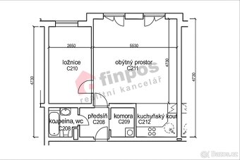 Pronájem bytu 2+kk 56m2, Spořická, Praha Dolní Chabry. - 10