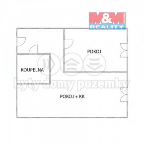 Prodej bytu 2+kk, 40 m², Dubí, ul. Koněvova - 10