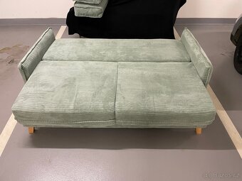 Manšestrová rozkládací pohovka 218 см - 10