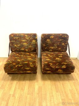 Retro kresla 70. léta rozkládací - 10