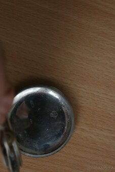 Starožitné stříbrné kapesní hodinky INVAR tula, myslivecké - 10