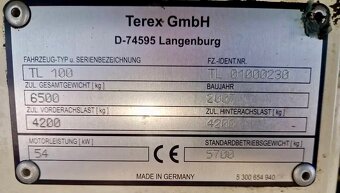 KLOUBOVÝ NAKLADAČ TEREX TL 100 - 10