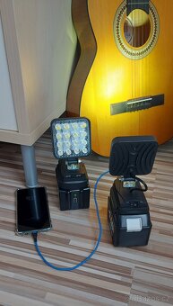 Led světlo,pro Aku Makita 4palcový přenosný reflektor,2x USB - 10