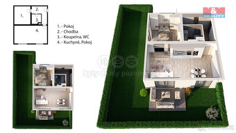 Prodej bytu 2+kk 67 m² + zahrada 118 m² Plzeň, ul. Na Průhon - 10