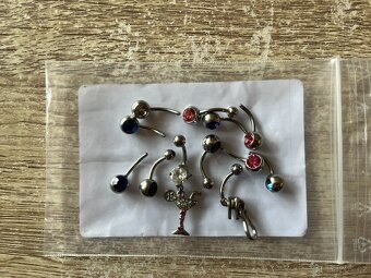 Sada nenošených piercingů - 10