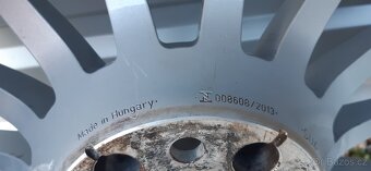 Alu kola 5x112 r17 originál Audi a5 letní pneu - 10