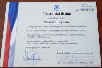Investiční sběratelská sada medailí Národní hymna - 10