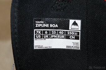 Snowboardové junior boty BURTON ZIPLINE BOA v. 40 - 10