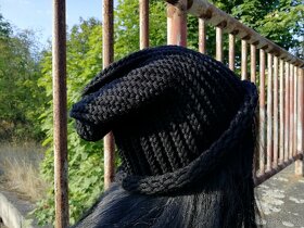 Nová pletená čepice 2v1 - 10