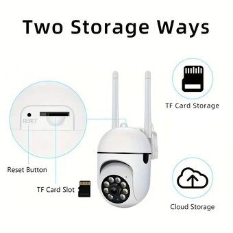 bezpečnostní Wi-Fi IP kamera, HD 1080p, 2.4 GHz - 10