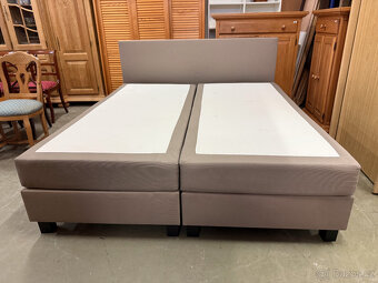 Zánovní boxspring dvoupostel značková - 10