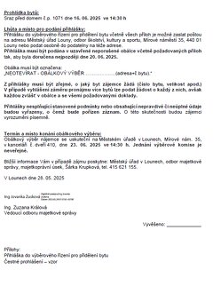 Pronájem městskéh bytu 2+kk (58,08 m²) – Louny, Husova 1071 - 10