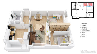 Prodej bytu 3+1, 71 m², Pardubice, ul. Kunětická - 10