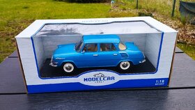 ŠKODA 1000 MB modrá ( 1:18.). - 10