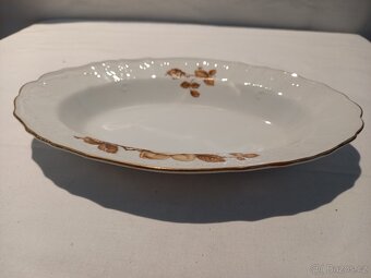 Porcelánové oválné servírovací talíře - Bernadotte - 10