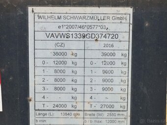 Schwarzmüller SPA 3/E,  MULDA, LOW DECK, ZVEDACÍ NÁPRAVA, NÁ - 10