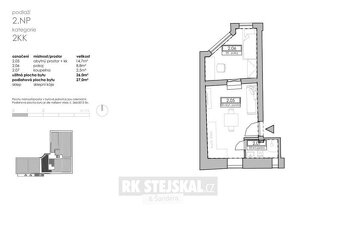Prodej bytu 2+kk ve Vimperku (26 m²) - 10