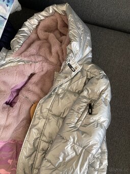 Dívčí zimní bunda dlouhá - Marks & Spencer vel. 158 - 10