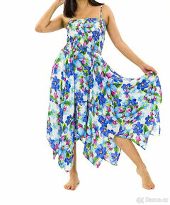 Letní květované šaty Himalife L XL 40 42 - 10