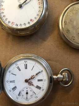 15x stříbrné kapesní hodinky DOXA ROSKOPF a jiné funkční - 10
