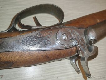 Starožitná perkusní brokovnice - TOP stav.. - 10