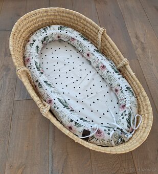 Childhome Mojžíšův koš vyvýšený Natural + matrace + potah Sl - 10