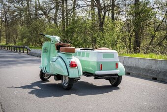 Veterán Piaggio Vespa Scooter VW sidecar (1977) - 10