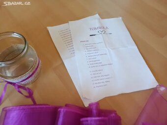 Svatební výzdoba - fuchsiová/purpurová - 10