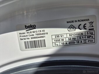 BEKO SLIM A ++, ZÁRUKA DOPRAVA INSTALACE PŘEDV - 10