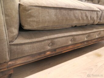 Sedací souprava na terasu (ratan/masiv/látka) - 10