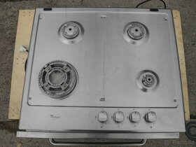 KOMBINOVANÝ VESTAVNÝ SPORÁK WHIRLPOOL,LCD,PLYNOVÁ DESKA,tř.A - 10