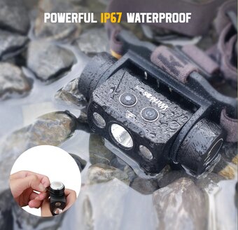 Čelovka Wurkkos HD50,LED,USB-C,4000L, 5000mAh PECKA - 10