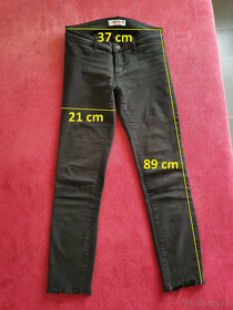 Dámské černé skinny džíny Tally Weijl vel. 36 - 10