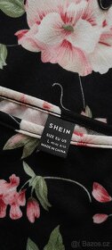 Shein elastické květinové šaty pod kolena - 10