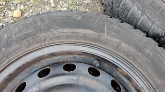 Sada 14" disků Toyota 4x100 + zimní pneu Nokian - 10