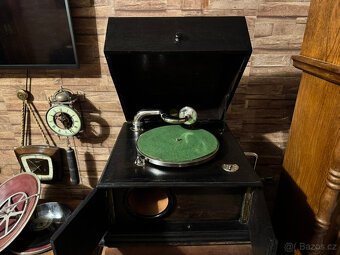 Starožitný gramofon v nevídáném top stavu. - 10