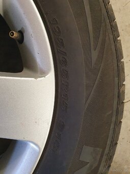 Originální kompletní kola Škoda 5x112 r15 pneu 195/65 r15 - 10