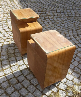 starožitné noční stolky - Art Deco 30. - 40. léta - 10