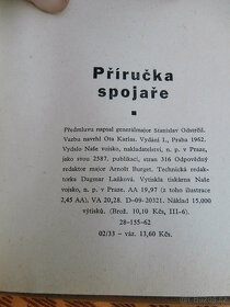 Příručka spojaře, Naše Vojsko rok 1962 za 500 kč - 10
