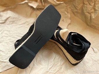 BOHO Espadrilky na platformě, šněrovací 41 - 10