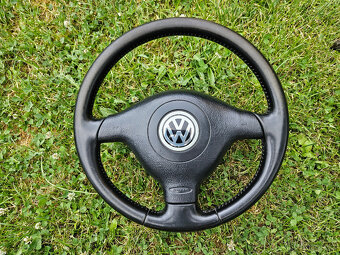 VW Golf Passat tříramínko kůže volant + airbag - 10