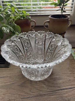 Sada broušeného skla - HAND CUT LEAD CRYSTAL - Czechoslovak - 10